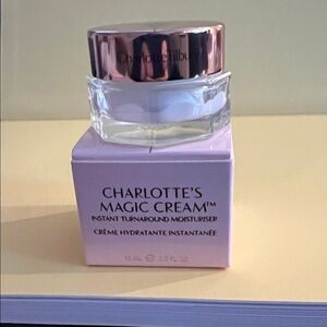 Charlotte Tilbury Magic Cream with Silver and Pink Accents